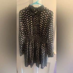 Kate Spade Black Swan Shirt Dress (XL)